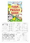 FARM Childrens Puzzle Activity Colouring Books  Party Bag Fillers Choose Qty