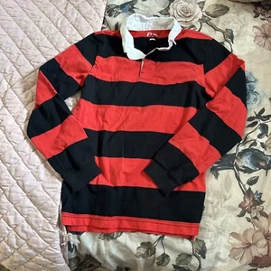 Art Class Boys' Striped Long Sleeve Red/Black T-Shirt Size Large - Picture 1 of 5