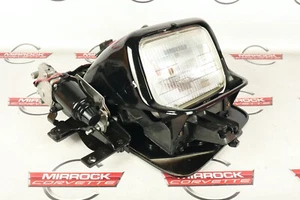 1988-1990 Corvette C4 Headlight Assembly Complete Drivers Left Side Black - Foto 1 di 8