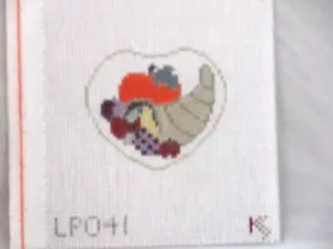 Kathy Schenkel Needlepoint Canvas - Thanksgiving - 18Mesh #LP041 - Picture 1 of 2
