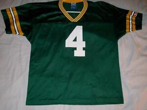 Brett Favre 4 Green Bay Packers Green Champion Jersey NFL Youth XL 18-20 used