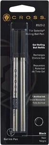Selectip Gel Rollerball Pen Refill, Medium Point, Black, 2-Pack (8523-2) - Picture 1 of 12