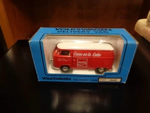 VTG RARE TOMICA DANDY KADO KT-27 VOLKSWAGEN COCA-COLA DELIVERY BUS 1:43 Jap BOX - Picture 1 of 11