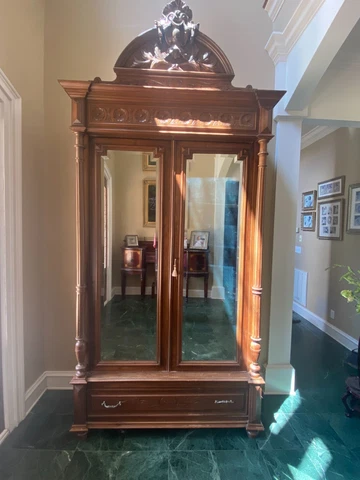 Antique Armoire Wardrobe Cover
