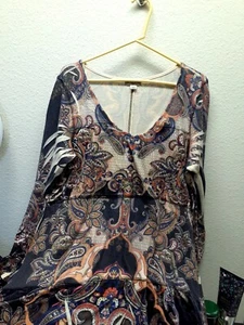 Live And Let Live Tunic Boho Top Sz 2x - Picture 1 of 4