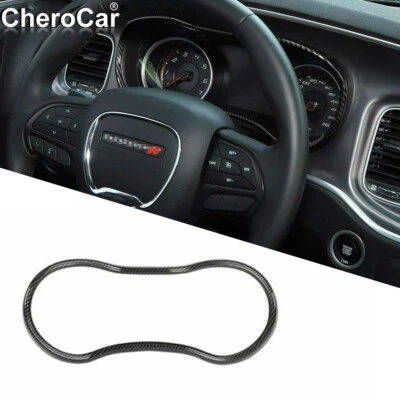 Carbon Fiber Interior Dash Frame Trim Cover For Dodge Durango 2011+ Accessories Foto 1 de 4