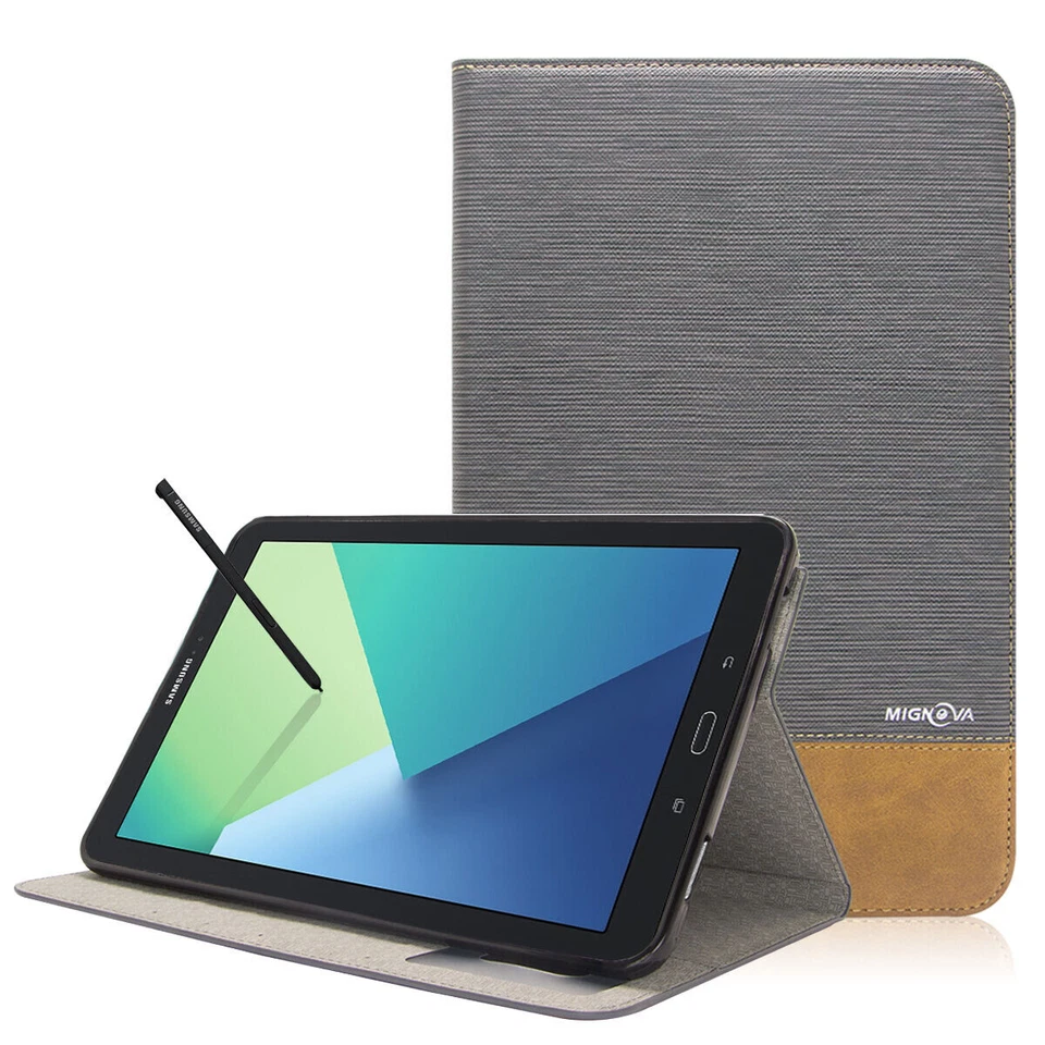 For Samsung Galaxy Tab E A S3 S2 7.0 8.0 9.7 10.1 Folio Smart Leather Cover Case - Image 1 of 1
