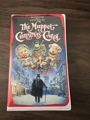 Винтажный б/у VHS 1993 - MUPPETS CHRISTMAS CAROL 1992 раскладушка Jim Henson Prod. - Изображение 1 из 3