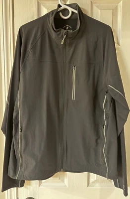 Chaqueta Gramicci Para Hombre Negra Nylon Manga Larga Cremallera Completa XL - Acentos Grises Foto 1 de 4