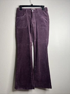 Anthropologie Pilcro Women’s Flare Pants Corduroy Low Rise Size 26 Boho NWT - Picture 1 of 10