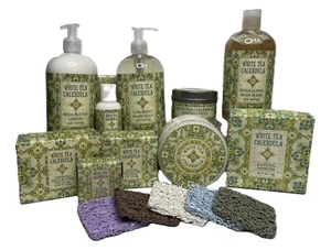 Greenwich Bay Trading Co White Tea Calendula Lotion, Hand Soap, Body Wash, Soaps - Picture 1 of 19