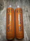 2 DAMAGED RUSTED Cantu Shea Butter Oil Sheen Deep Conditioning Spray Cans 10 Oz