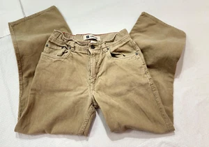 Gap Girls Corduroy Jeans Size 12R Loose Fit Wide Leg Beige 100%Cotton - Picture 1 of 10
