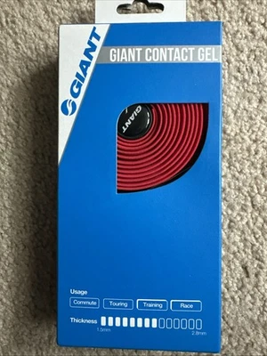 NUEVA CINTA DE MANILLAR Gel Contacto BICICLETA GIGANTE ROJA Foto 1 de 2