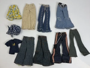 Bratz Doll and Friends Lot of Boy and Girl Doll Clothes Denim, Jeans, Bandana - Picture 1 of 10