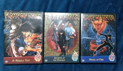 Flame of Recca - Vol. 1: A Ninja's Test, vol 2 secrets of hokage, vol 3 angel  - Image 1 of 4