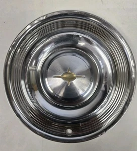 1957 Oldsmobile 88 & 98 Holiday 14inch Stainless Steel Hub Cap OEM GM - Picture 1 of 11
