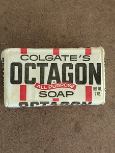 Jabón octágono vintage para todo uso 7 oz. Colgate Palmolive sellado hecho en EE. UU. - Imagen 1 de 9