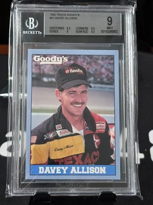 1992 Traks Goodys Racing Davey Allison  BGS 9 POP 1 - Image 1 of 2