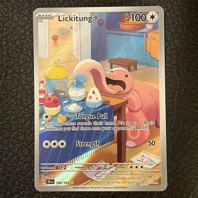 Lickitung 180/162 Sv05: Temporal Forces Pokemon Card Illustration Rare - Image 1 of 4