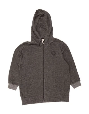 CONVERSE Pull à capuche homme manches 3/4 zippé grand coton gris moucheté CN06 - Photo 1/3