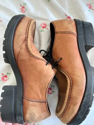 vagabond коричневый маслянистой кожи oxford shors коренастый каблук размер 38 нас 7,5 - Изображение 1 из 4