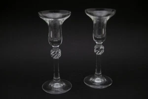 2 candelabros candelabro candelabro de vidrio de Thomas Corda - Imagen 1 de 4