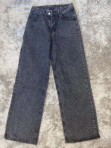 Long Black Straight Mom Jeans Never Been Worn £15 CHEAP PRICE AMAZING Condition. - Picture 1 of 3