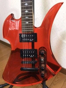 B.C.Rich Mockingbird model Acrylic Red Electric Guitar Used From Japan - Picture 1 of 6