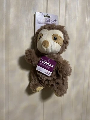 Multipet 9” Sloht Dog Toy w/Squeaker Wrinkleez Asst  Very Solf New - Image 1 of 4