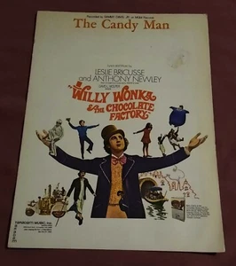 1971 WILLY WONKA & THE CHOCOLATE FACTORY FILM NOTEN THE CANDY MAN VG - Bild 1 von 2