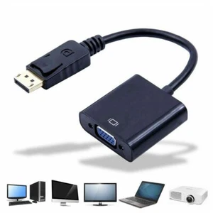 DP Display Port Male to VGA Female Converter Adapter Cable For PC Laptop A142 - Picture 1 of 11