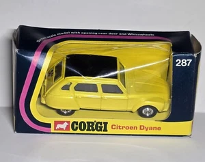 Vintage Corgi Toys Citroen Dyne No. 287 Yellow 1/43 Scale Diecast 1974 - Picture 1 of 6