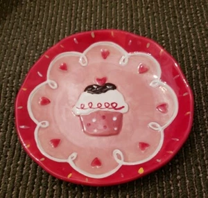 4 New Cupcake Plates From Hobby Lobby Each Has A Different Cupcake 🧁 Too Cute! - Picture 1 of 5