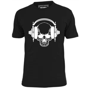 Auriculares de calavera para hombre camiseta de metal Metallica Motorhead Maiden Sabbath pesada - Imagen 1 de 2