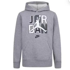 Nike🔥Jordan Big Boys Sport DNA Hoodie Grey sweatshirt,hoodies Pullover Hoodie S - Picture 1 of 8
