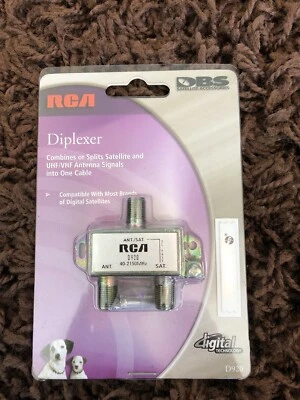 RCA DBS 2-Way Satellite Diplexer with DC Pass Through Vintage 1999 - Image 1 of 2