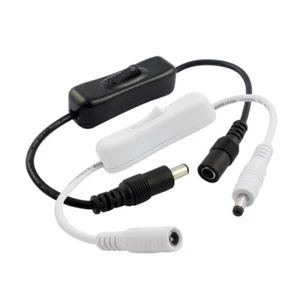 Light Switch DC 12V Female Male Power Cable 5.5x2.1mm DC Connector ON OFF 5-24V - Picture 1 of 11