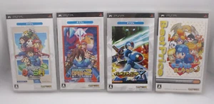 PSP ROCKMAN DASH, DASH 2, IRREGULAR HUNTER X & Rockman 4Games MEGA MAN - Picture 1 of 12