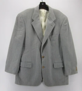 VINTAGE Brooks Brothers Blazer Men 42 Blue Tweed Sport Coat Herringbone Jacket * - Picture 1 of 19
