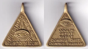 Philippines Amulet Anting Anting IREMUROM Lucky Medallion & Protection BRASS - Picture 1 of 3