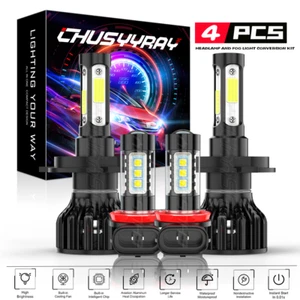 For Mitsubishi Mirage Hatchback 4-Door 2014-2021 LED Headlight & Fog Light Bulbs - Picture 1 of 13