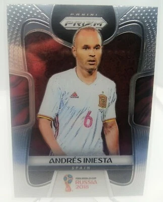 Andres Iniesta Panini Prizm World Cup 2018 Base Card Spain FC Barcelona 197 - Image 1 of 2