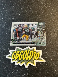 2021 Panini Mosaic - Montage #MON-16 Aaron Jones White /25 - Picture 1 of 2