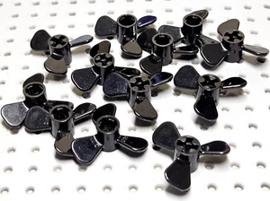 Lego Propeller 3.5 Diameter (26mm) 3 Blade [6041] Black x12 - Picture 1 of 8
