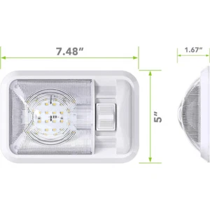 2 Pack 12V Led RV Ceiling Dome Light RV Interior Lighting For Trailer Camper - Photo 1/10