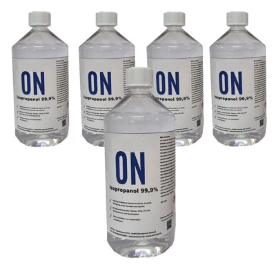 ANTIVIRON Isopropanol Isopropylalkohol 99,9% [ 5 x 1 Liter ] IPA 2-Propanol Entfetter