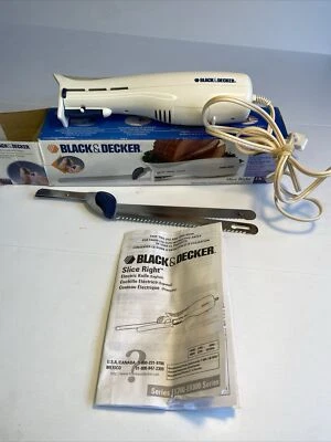 Cuchillo eléctrico BLACK+DECKER EK700 - Hojas - 9" ¡Probado y funcionando! Foto 1 de 4