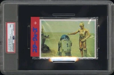 1977 Topps Yamakatsu Star Wars R2-D2 C-3PO Japón paquete sellado sin abrir PSA 9 Foto 1 de 3