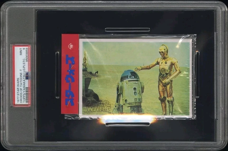 1977 Topps Yamakatsu Star Wars R2-D2 C-3PO Japan Unopened Sealed Pack PSA 9 - Image 1 of 3